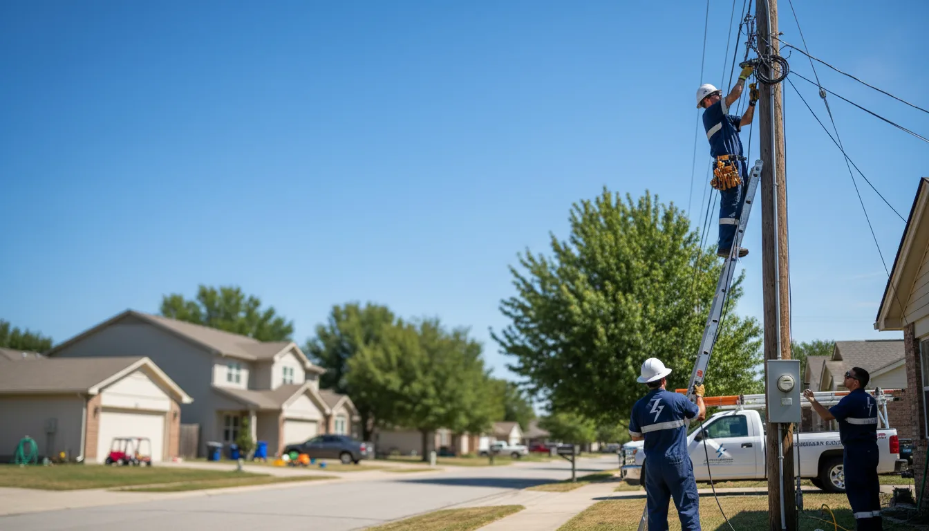 Residential electrician providing installation services in Taylorsville, NC